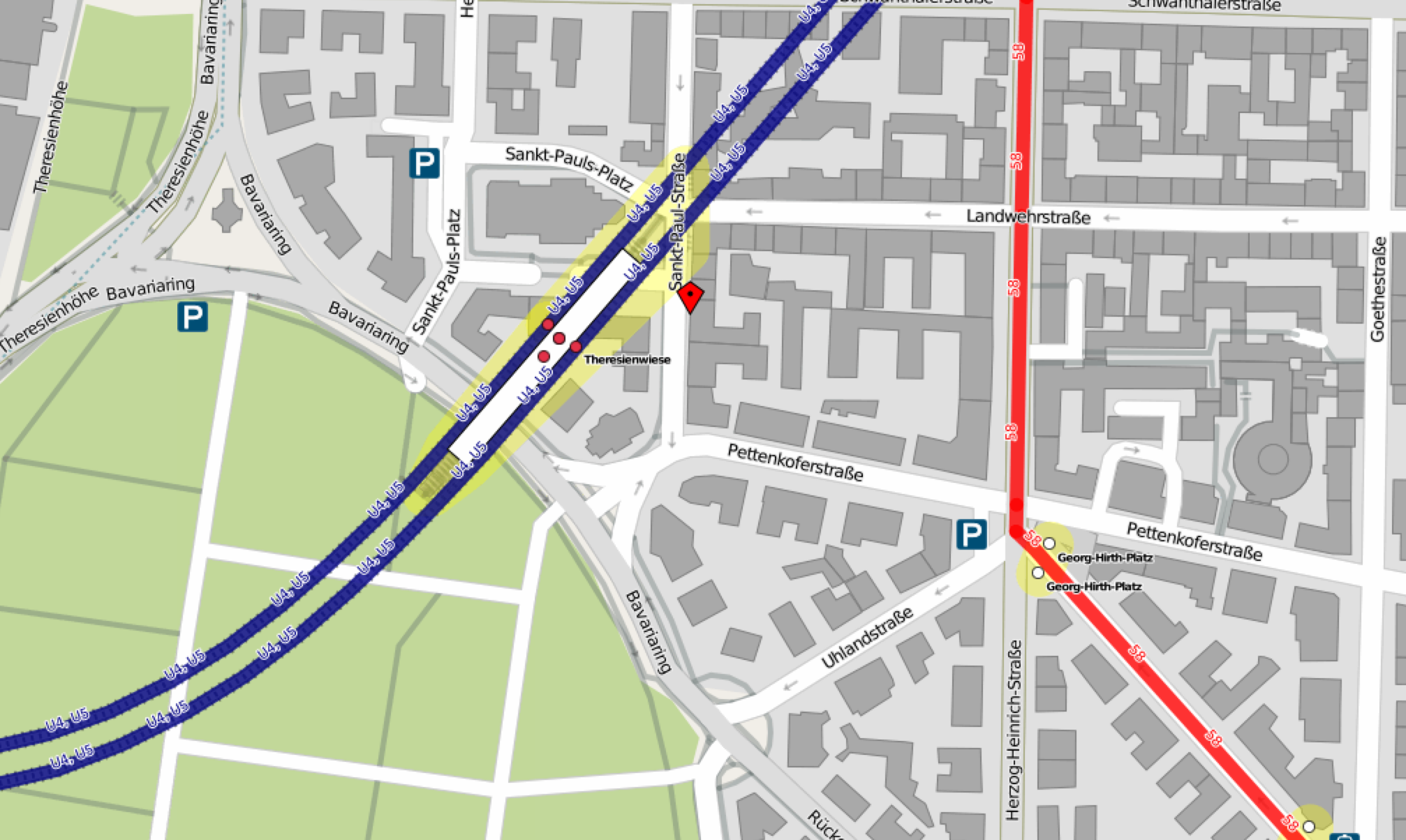 Anfahrt mit OpenStreetMap